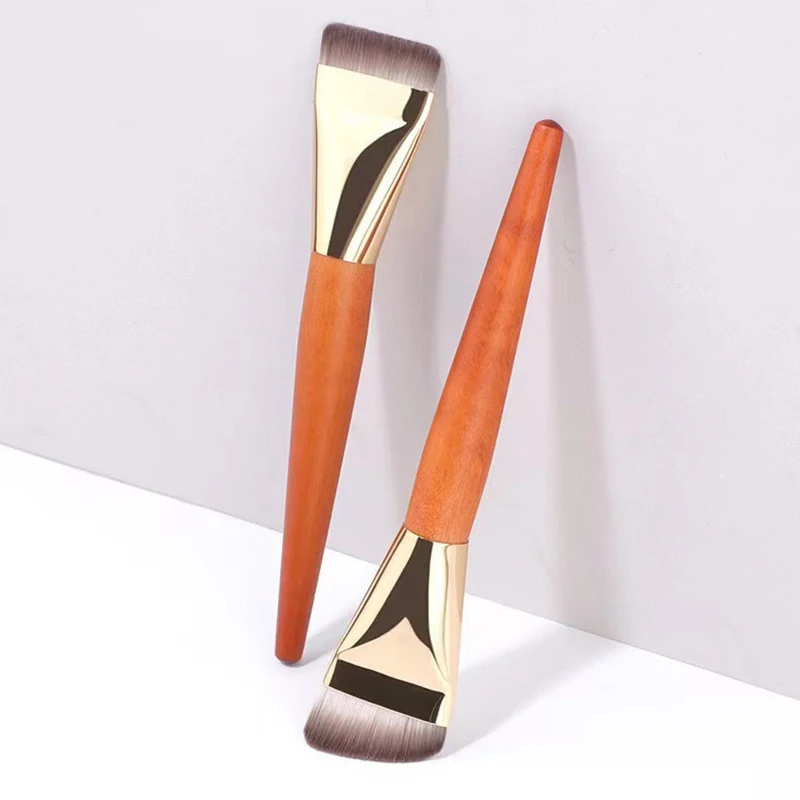 Ultra Thin Foundation Brush Lightweight and Thin Face Contour Brush Flat Contour Brush Blending Foundation Cream Makeup Brushes