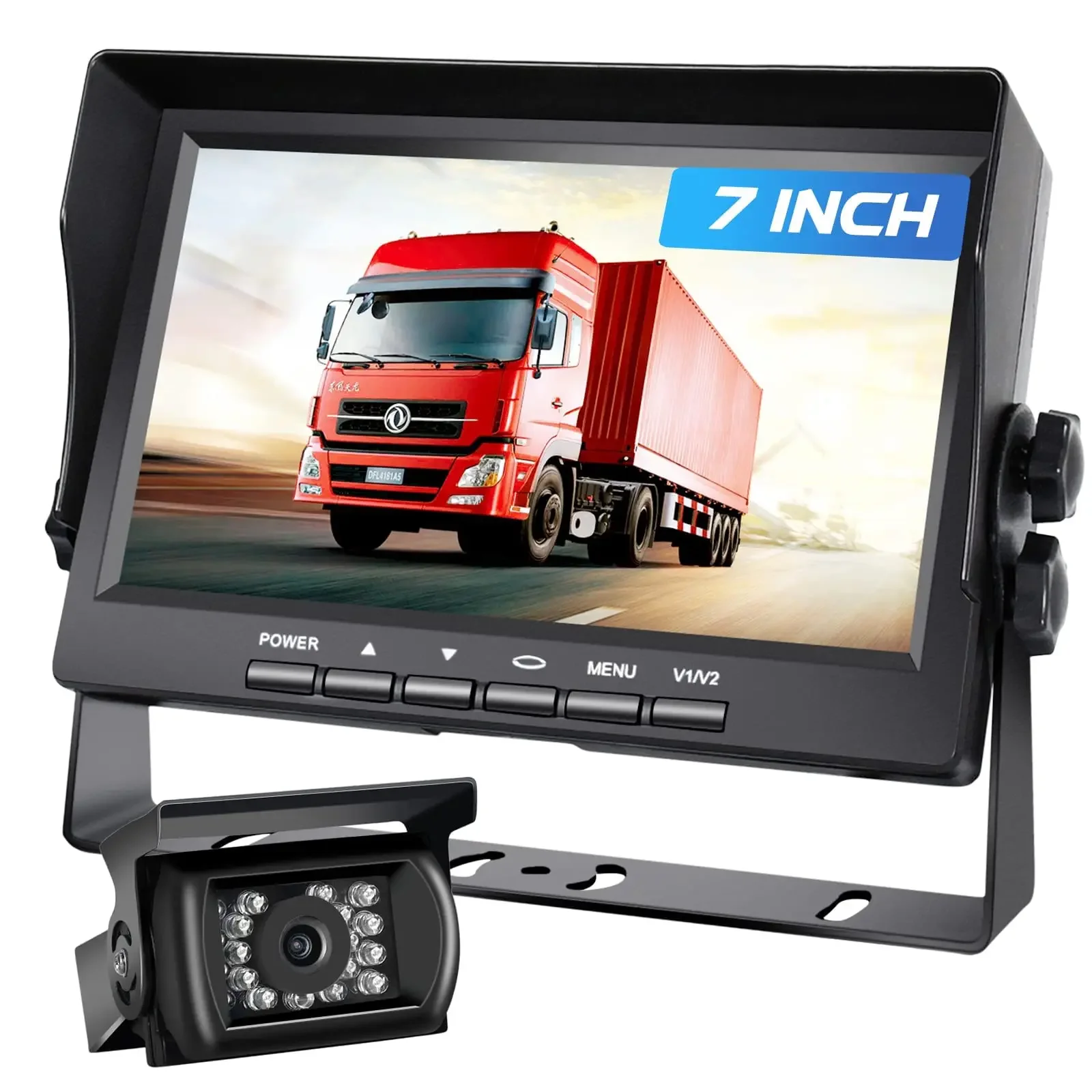 

7 Inch Bileeko HD Monitor Kit RV Rear View Backup Camera Night Vision for Trucks RVs Cars Trailers Pickup SUV