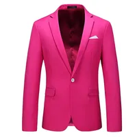 Bright Green Men's Suit Jacket, Stylish Slim Blazer, Wedding Party Dress Coat Suitable for All Seasons, Asian Size M-5XL 6XL 5
