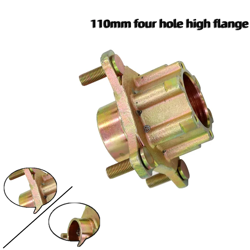 

110mm 4-hole Front high flange Wheel Hub Fit For DIY 150cc 200cc 250cc ATV Go kart UTV Buggy Golf Cart Quad Bike Parts