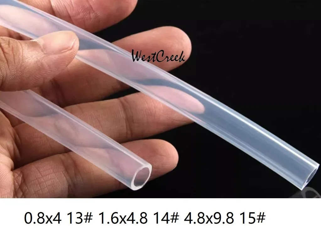 

WESTCREEK 0.8x4 13 1.6x4.8 14 4.8x9.8 15 silicone Tubing for peristaltic pump tube flexible tubepump Transparent hose power tube