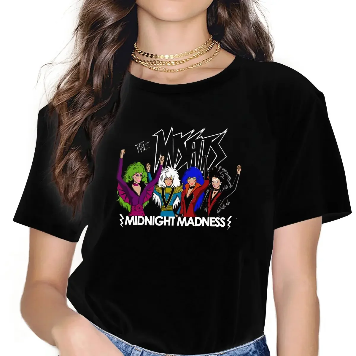 Midnight Madness Jem And The Holograms Women T Shirt Fashion Unisex Polyester Crewneck TShirt Harajuku