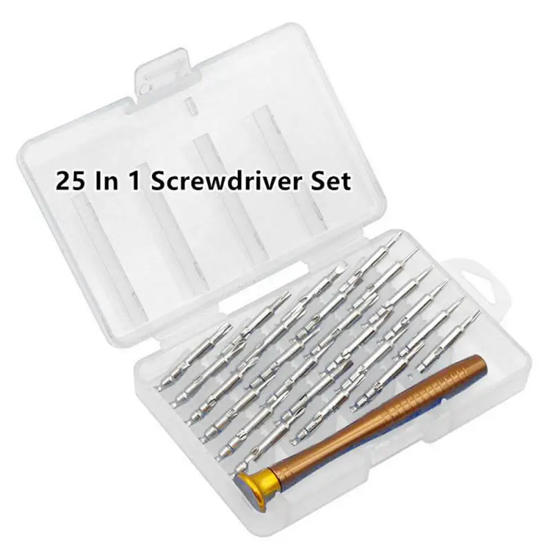 2024 Mini Precision Screwdriver Set 25 In 1 Electronic Screwdriver Opening Repair Tools Kit For IPhone Camera Watch Tablet PC