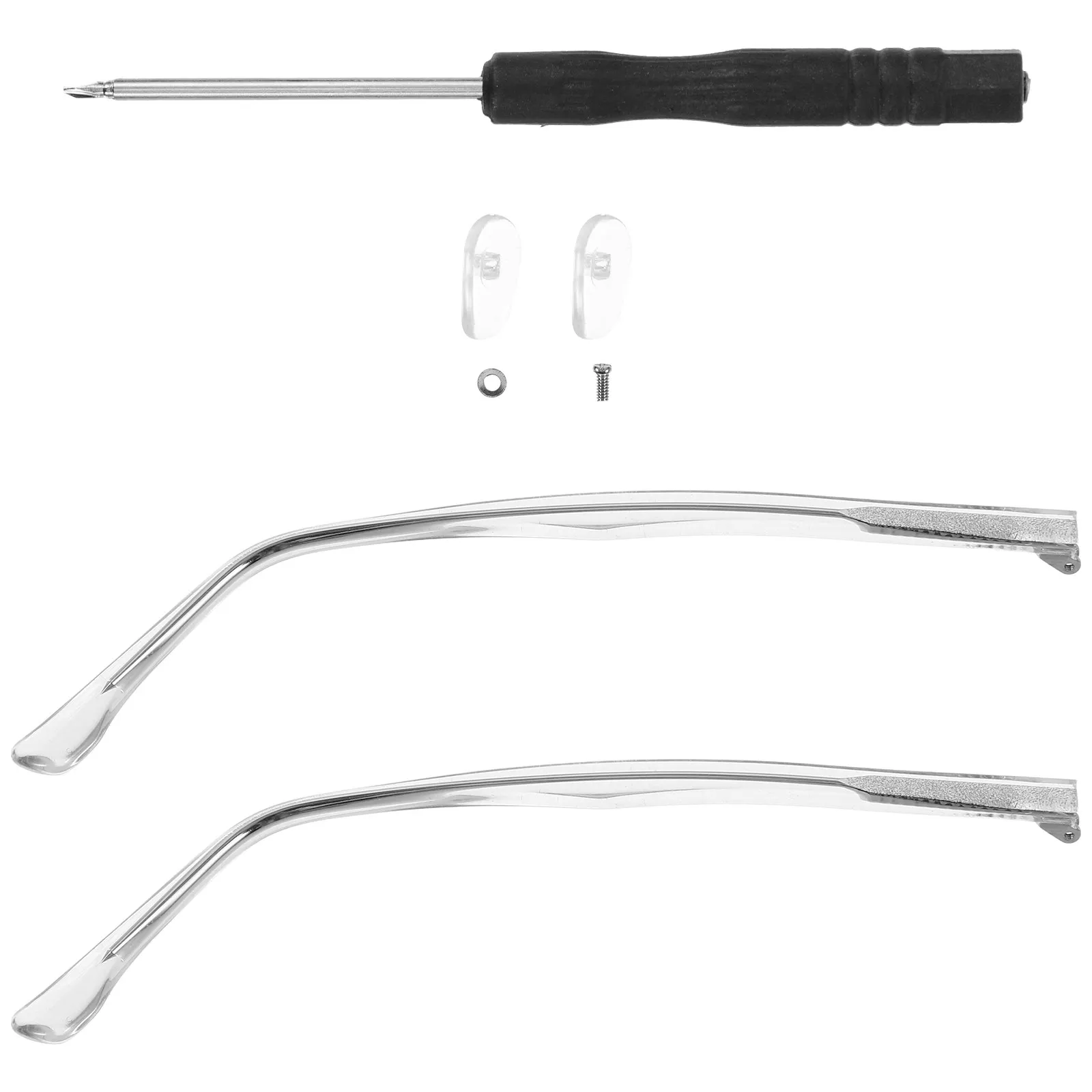 

1Pair Eyewear Temple Replacement Legs for Eyeglasses Sunglasses Repair Plastic Metal Construction Comfortable Fit Universal Arms