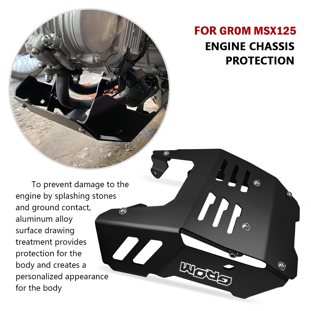 غطاء واقي قاعدة المحرك ، ملحقات الدراجات النارية ، ألواح حماية الشاسيه ، Grom125 ، Grom125 ، groom, من من من من ؟ ؟ ؟ ، من من من ؟ ؟ ؟ ؟