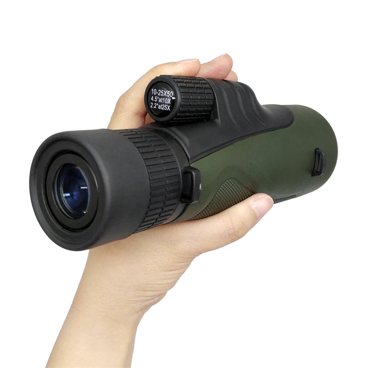 

10-25x Zoom Monocular Telescope for Birdwatching with BAK4 Prism Lens Smartphone