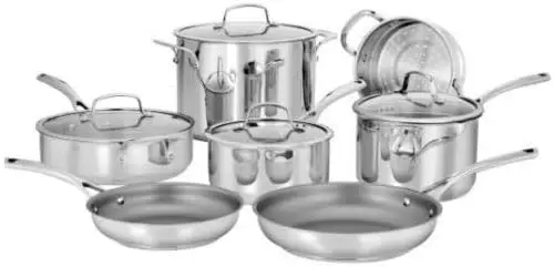 Forever Stainless Collection 11-Pc. Cookware Set