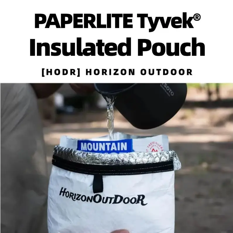[HODR] Outdoor Tyvek Tasche Tyvek ®   Isolierter Lebensmittelbeutel, ultraleichter Essenswärmebeutel |   Wasserdichte Wander- und Campingausrüstung
