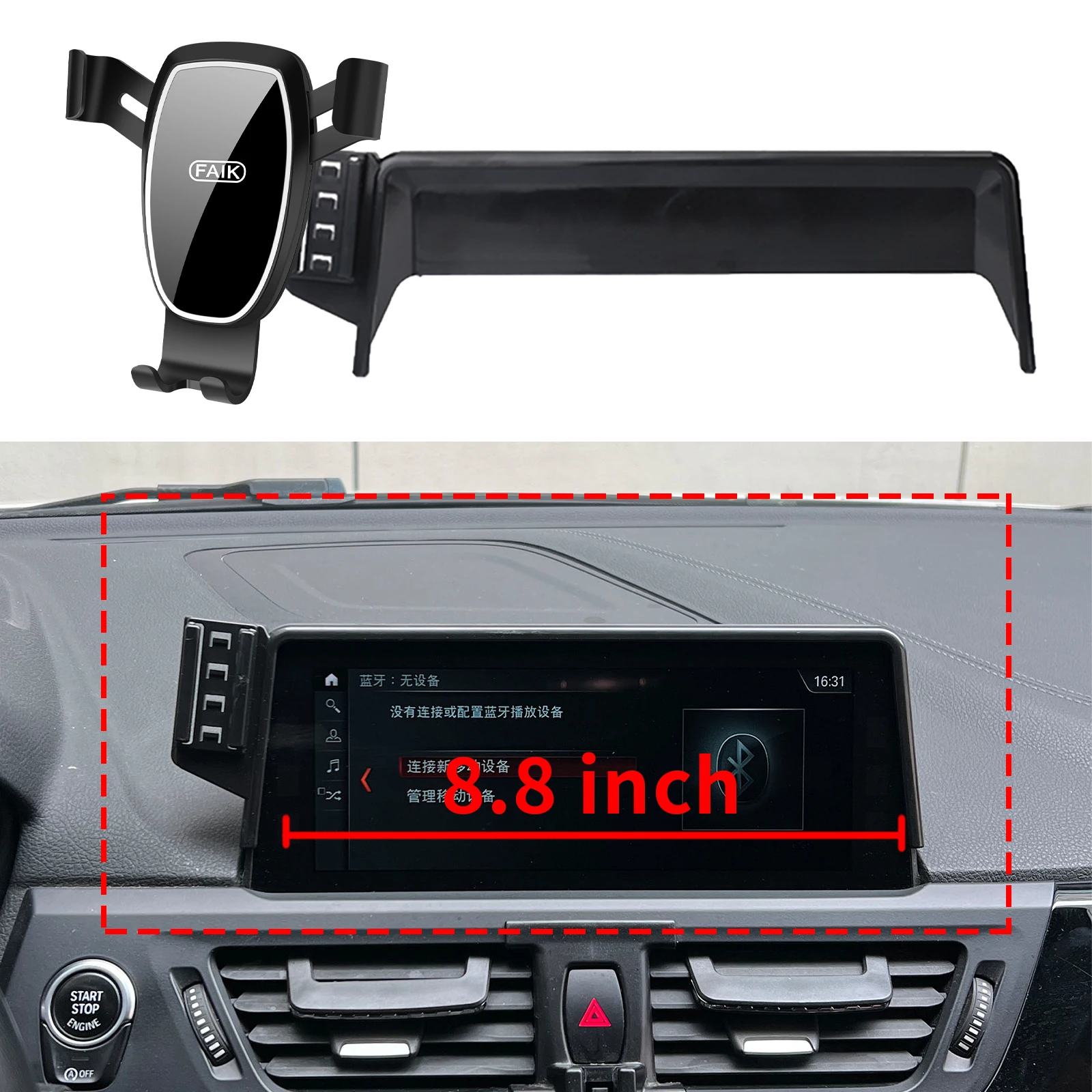 

fit for BMW 1 Series 2017 2018 2019 2020 2021 F52 Navigation Bracke Screen Base Phone Holder Mount Car ​​accessoires