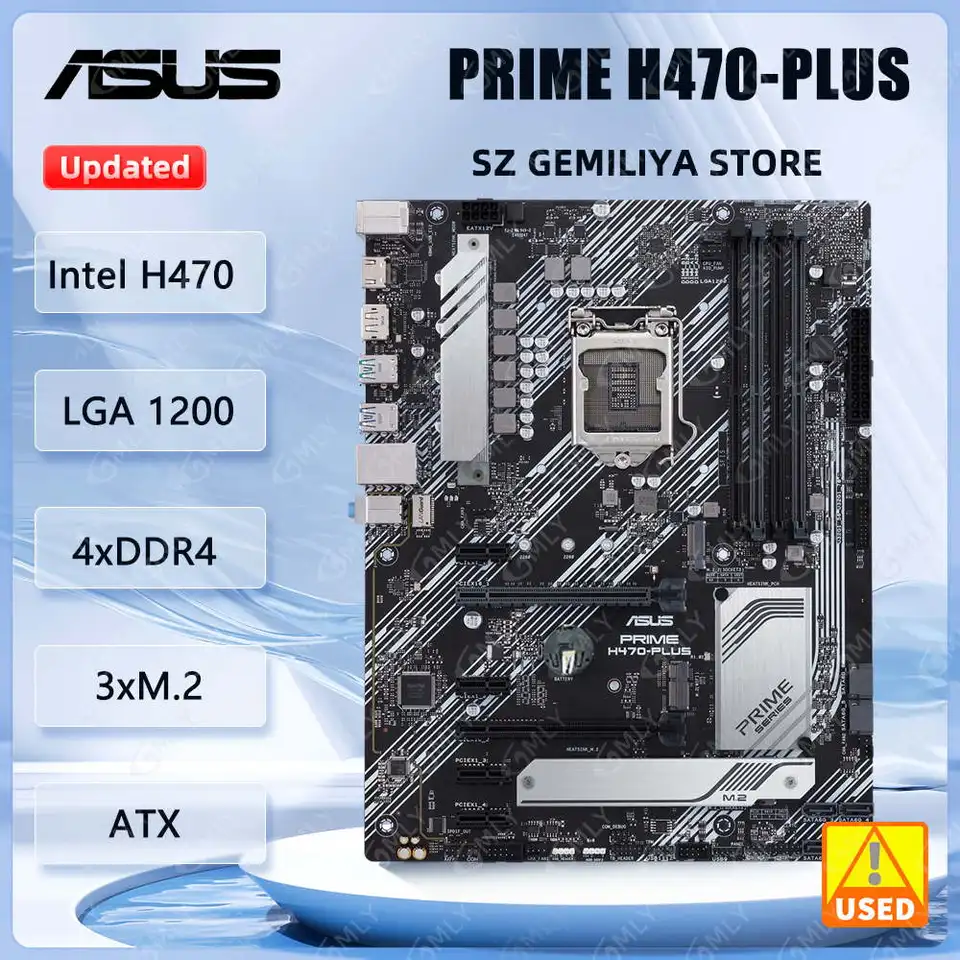 ASUS PRIME H470-PLUS LGA1200 Motherboard for i7-10700F