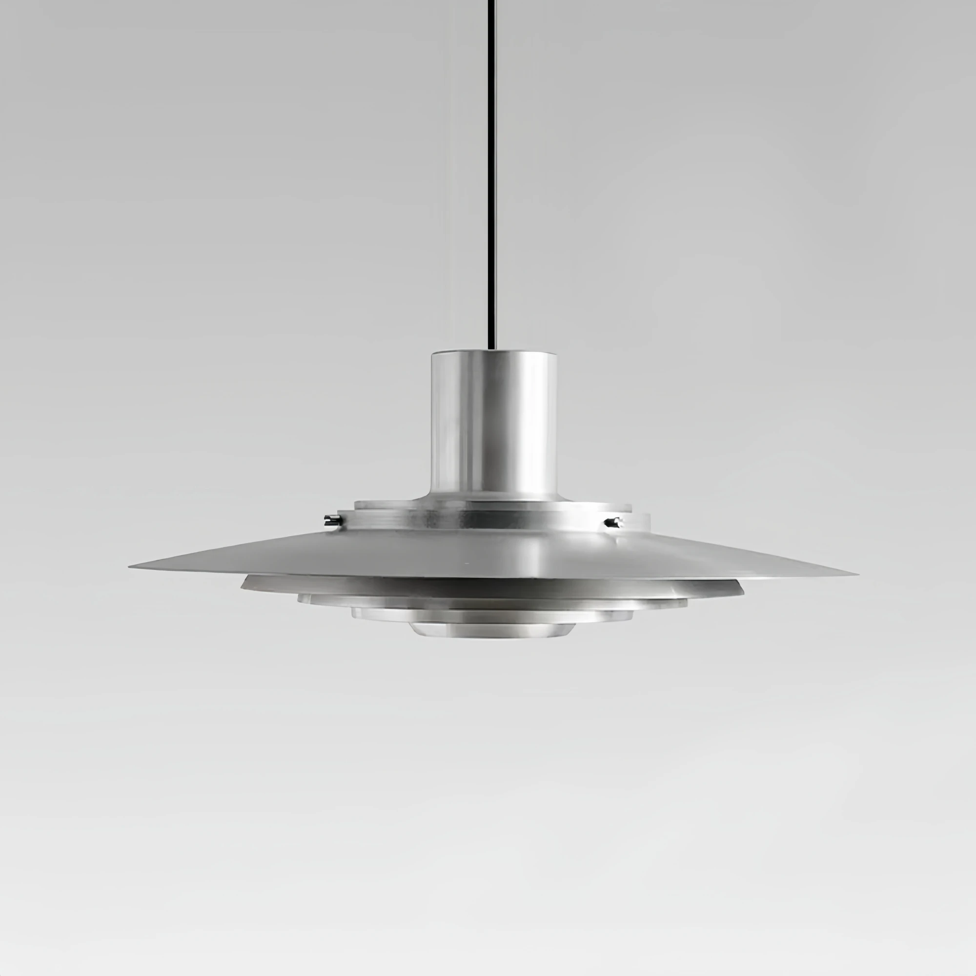 Modern Nordic Metal UFO Pendant Light Industrial Silver Multi-layer Hanging Lamp For Dining Room Kitchen Loft Decor LED Fixture