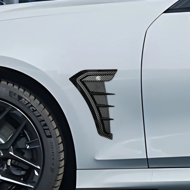 ل MG ZS HS GT HECTOR MG3 MG5 MG6 MG7 سيارة درابزين فتحات جانبية تدفق الهواء كمية ثقب مصبغة ملصق غطاء اكسسوارات السيارات