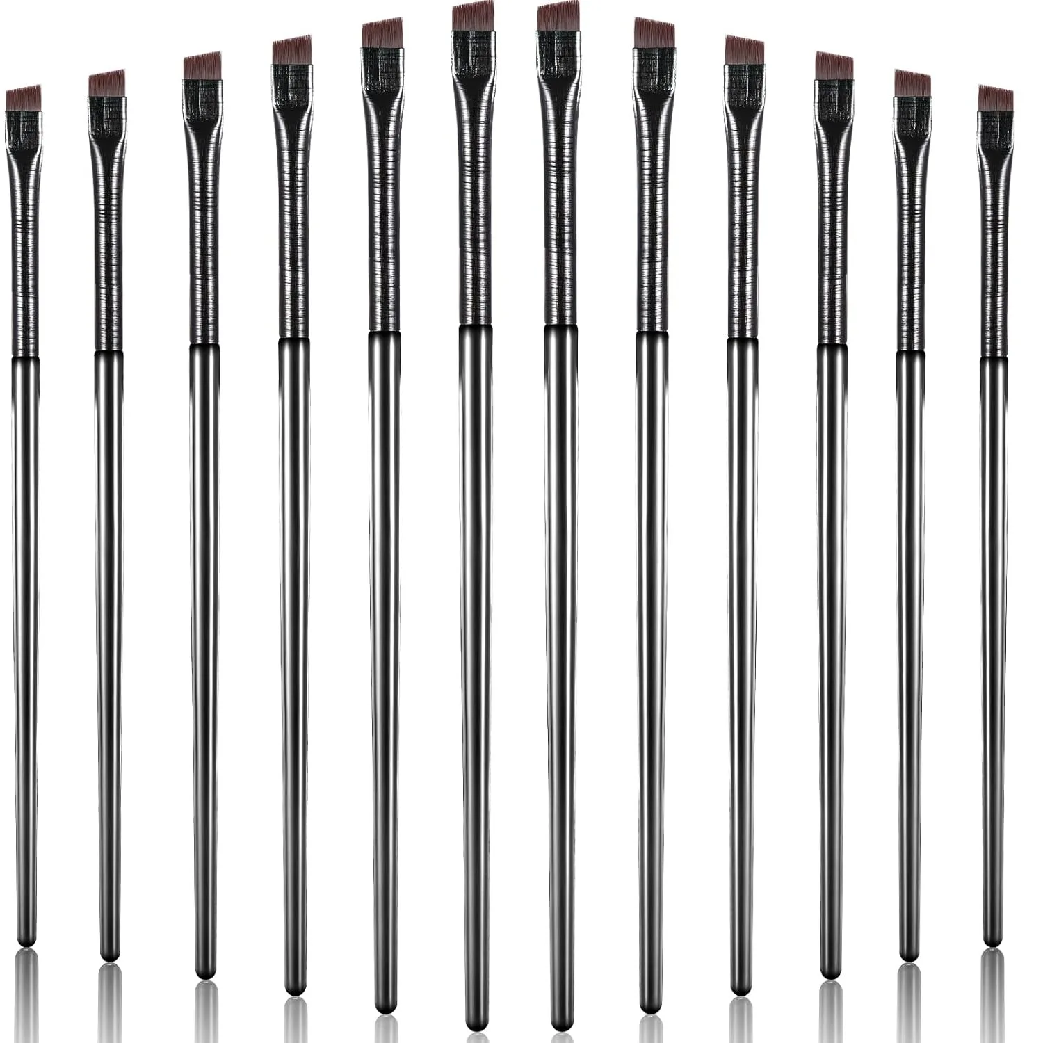 Micro Blade Liner Brush – Ultradünne 3 mm abgewinkelte Bürste für chirurgische Präzision im Eyeliner, Augenbrauen-Styling und Lippenkonturierung |   Profes
