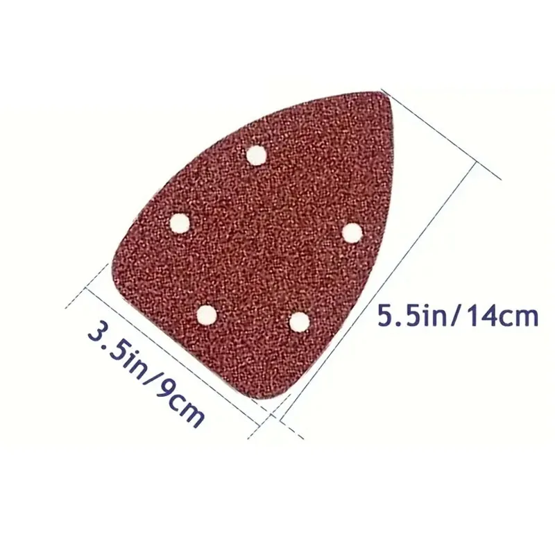 12/20pcs Mouse Detail Sander Sandpaper Sander Replacement Pad For 140mm Mouse Sander Sanding Sheets Assorted