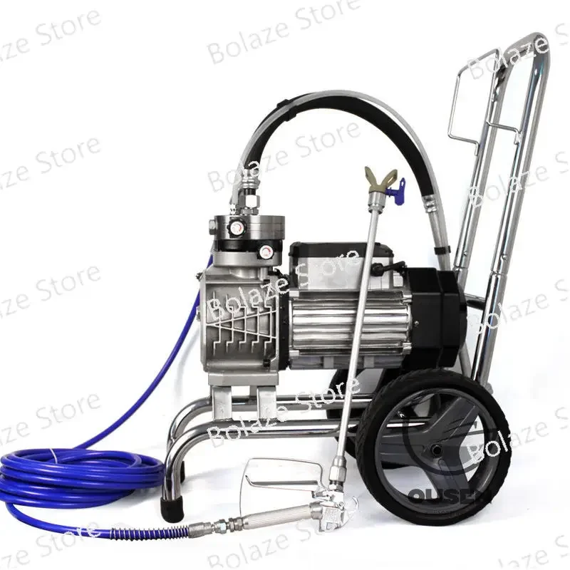 Two Guns High Pressure Airless Paint Sprayer 220V 4500W 22L Min with 1/2 Spray Guns  Painting Machine Emulsion Paint, Steel Pump