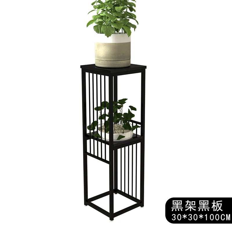 Green Radish Flower Stand with Flower Pots For Living Room Single Floor-standing Wrought Iron Luxury Shelf Golden Flower Stand