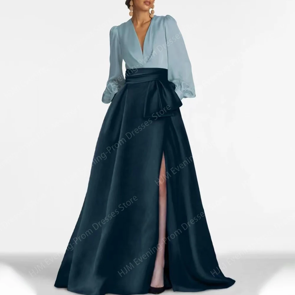 Robe longue élégante en satin pour mère de la mariée, longueur au sol, ligne A, robe d'invité de mariage, robe de soirée, 2024