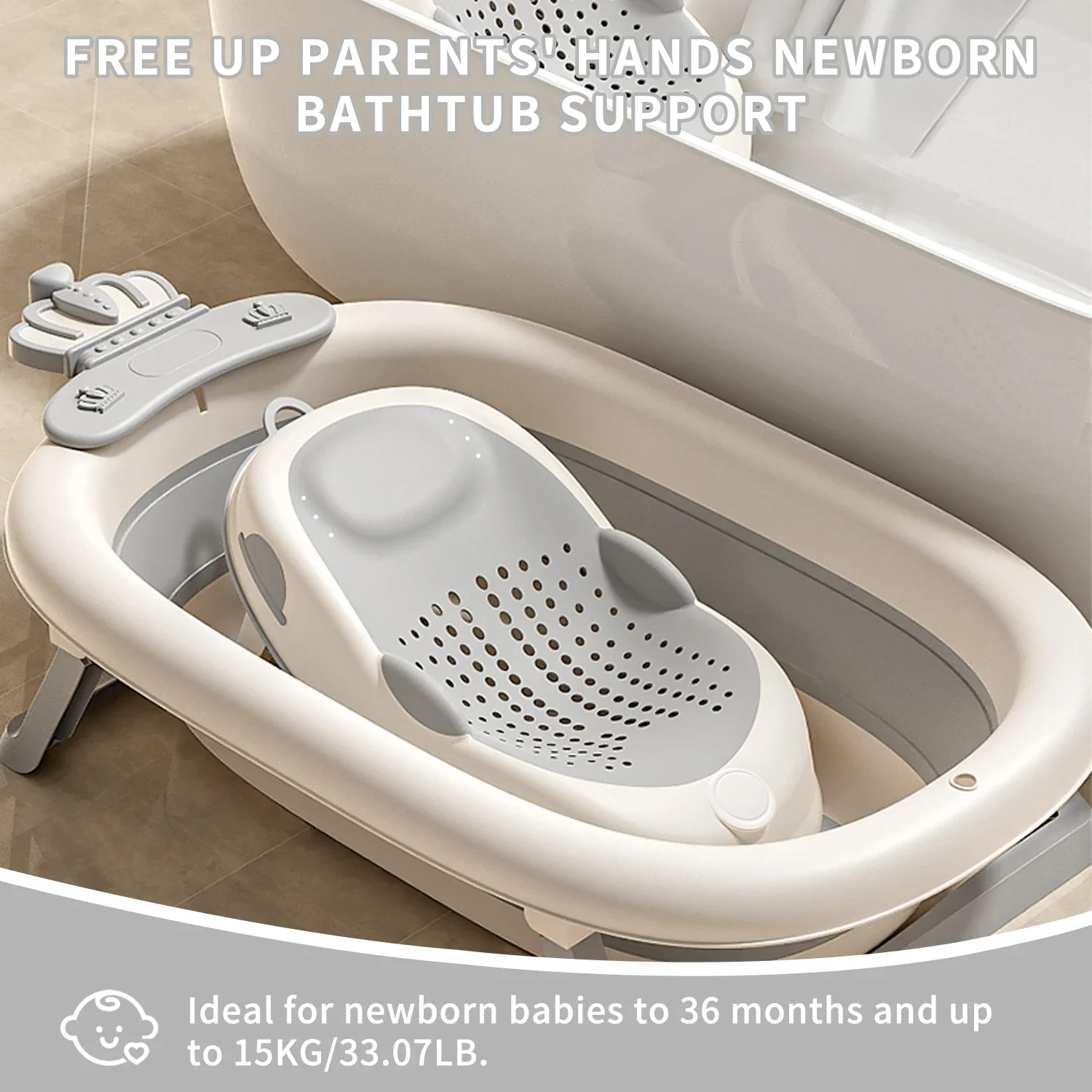 Ergonomic Baby Bath Support 3