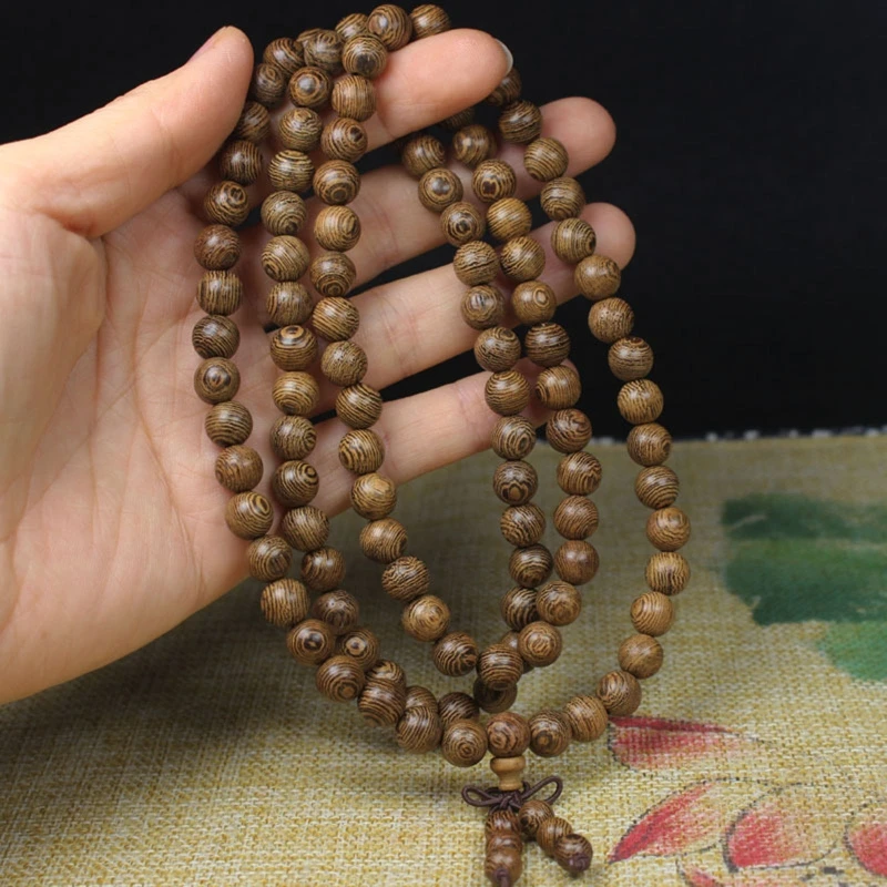 108 Buddhist Prayer Beads Buddhist Beads Bracelet For Men Wooden Bead Bracelet