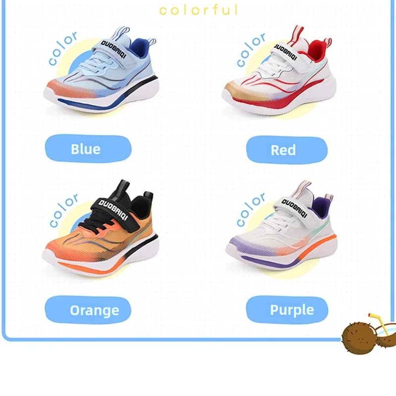 Kid's Lightweight Tennis Sneakers Boys Girls Students Sports Running Trainers Teenagers Hiking Travel Footwear 4 Seasons