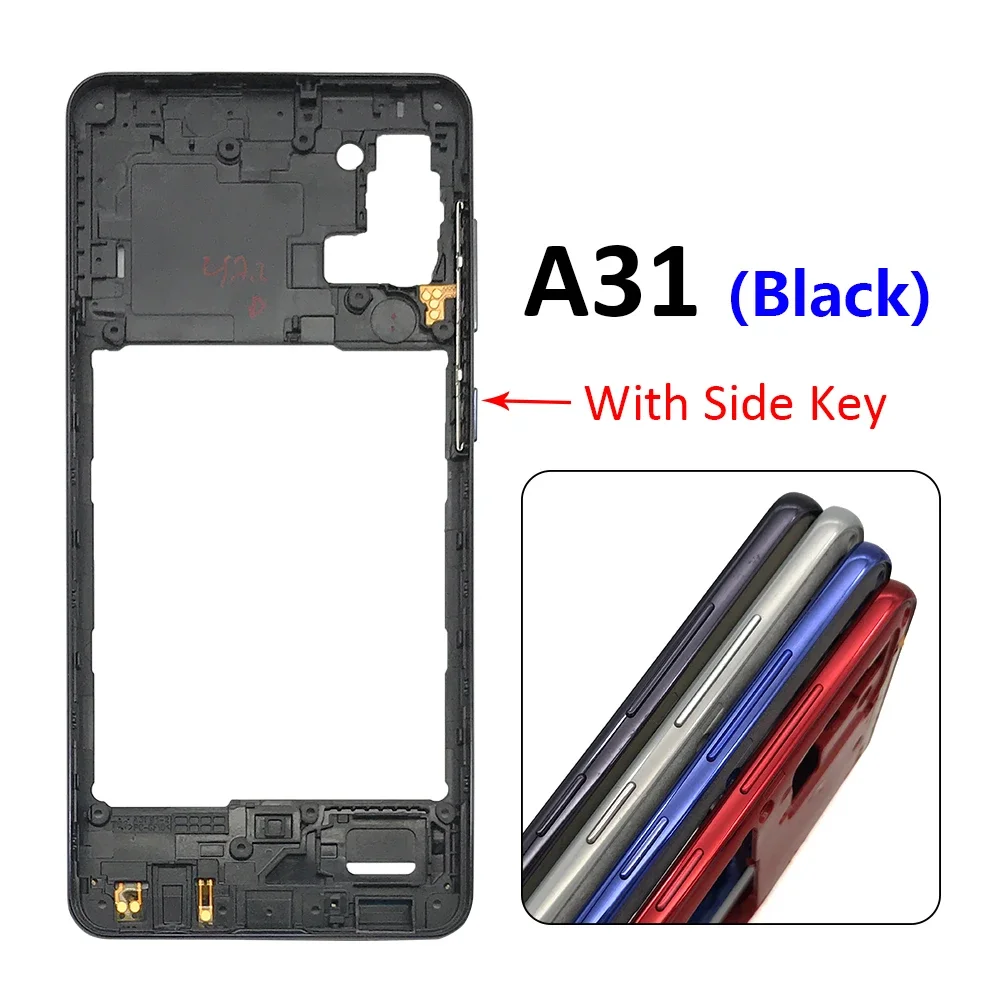 NEW For Samsung A31 A315F A41 A415F A51 A515F A71 A715F Middle Frame Bezel Housing Case Phone Middle Plate Replacement Parts