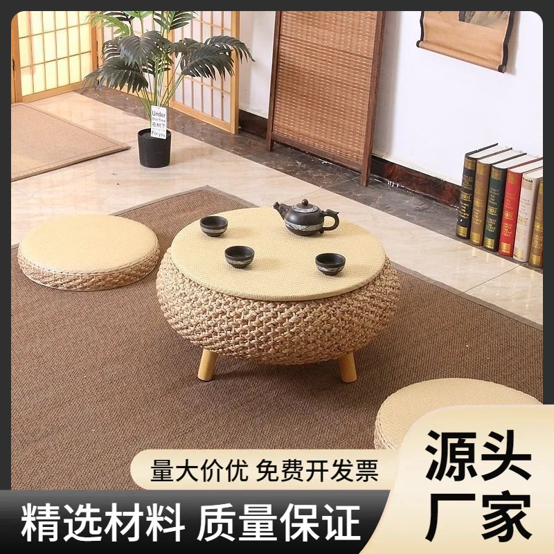 For Tatami Internet celebrity coffee table bay window small table kang  bedroom home simple windowsill low  rattan