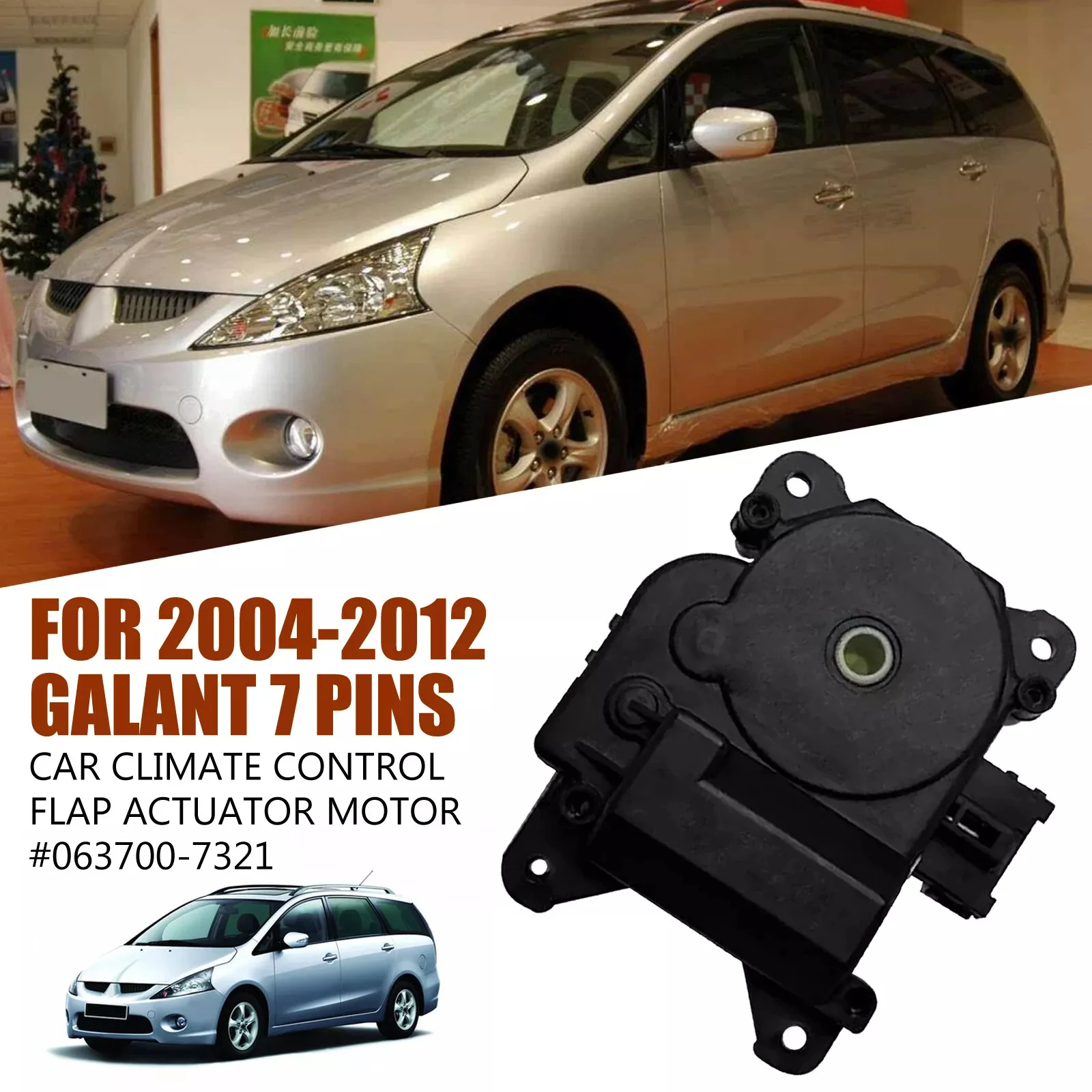 

063700-7321 For Galant 2004-2012 Blower Hearter Flap Motor Heating Actuator Motor Control Car Accessories Interiors