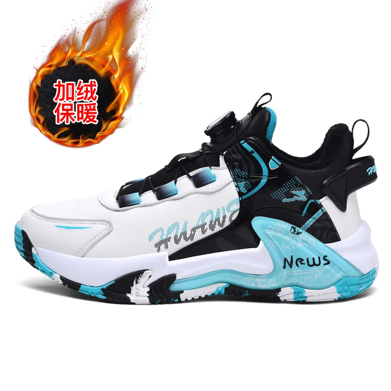 Couple style microfiber leather and velvet rotating buckle cross-border wear-resistant shoes