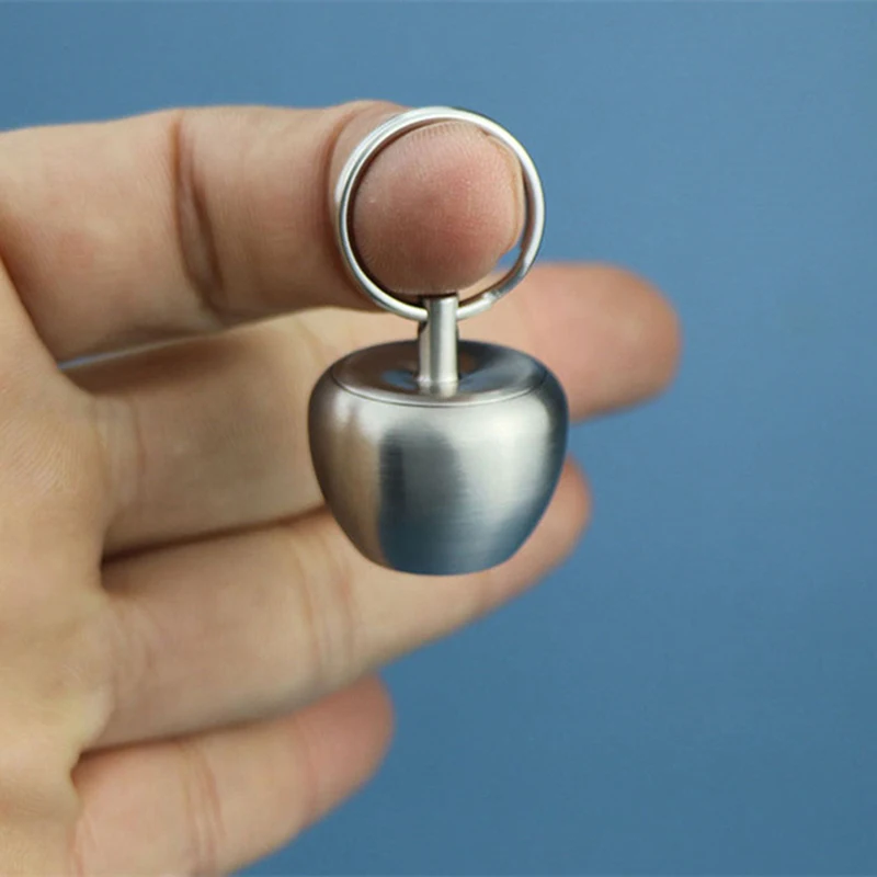 Aluminum Pill Box Apple Shape Delicate Seal Medicine Organizer Box Keychain Outdoor Pocket Pill Waterproof Holder Container