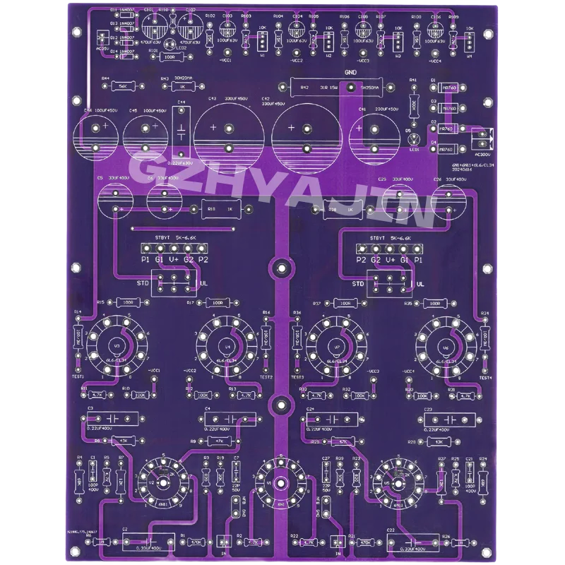 

6L6 push-pull gallbladder machine 2 * 20W gallbladder machine power amplifier circuit board