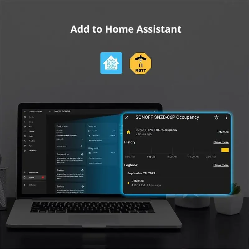 Sonoff ZigBee menschlicher Präsenz sensor SNZB-06P Mikrowellen radar Anwesenheit erkennung Lichtsensor funktioniert mit Alexa für Smart Home