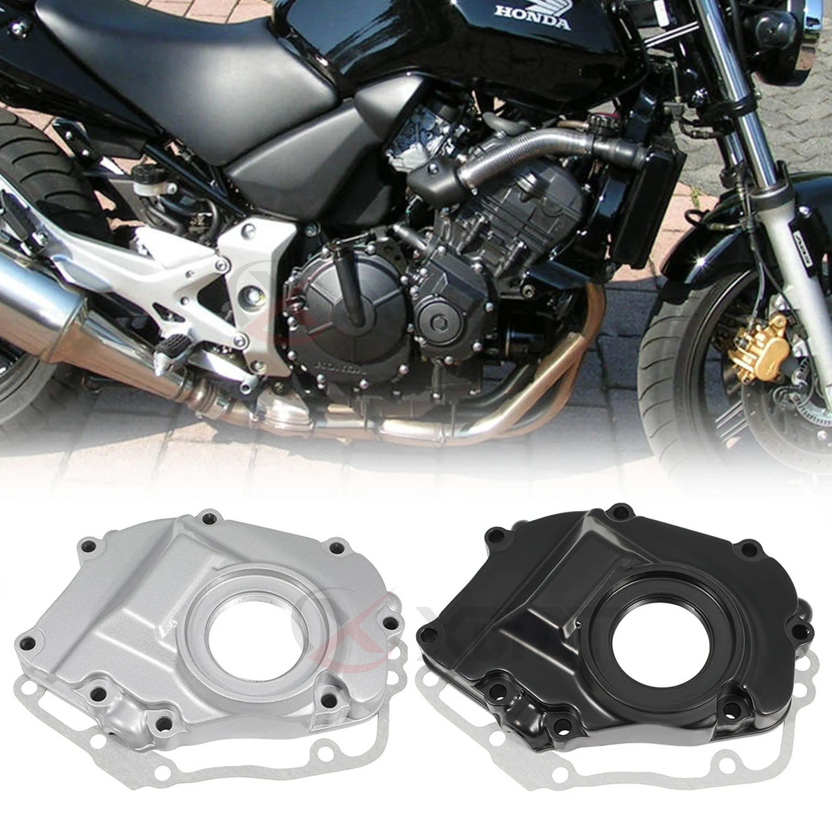 

Motorcycle Parts Aluminum Engine Case Ignition Cover with Gasket For Honda CB600 Hornet 1998-2007 CBR600 F2 F3 1992-1998