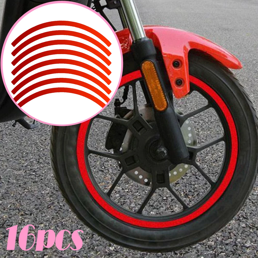 

1 Set Auto Accessories Universal Car Tire Decoration Stickers Motorcycle Car Tire Reflective Stickers Car Wheel Steel Stickers