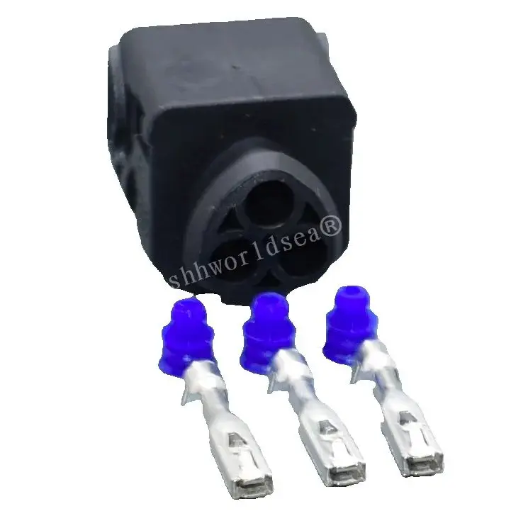worldgolden 3pin 3.5mm auto waterproof socket for BMW electronic air pump wiring harness connector