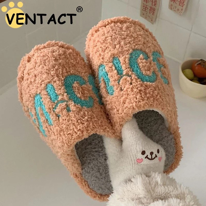 

Женские домашние тапочки VENTACT, хлопок, мягкая подошва, теплые, зимние шлепанцы, разные цвета