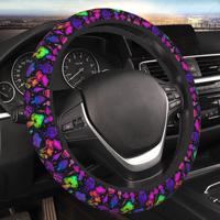 Mushrooms Steering Wheel Cover Cute Universal 15 Inch Car Accessories Protector for Women Fit Auto SUV Sedan Vans Trucks