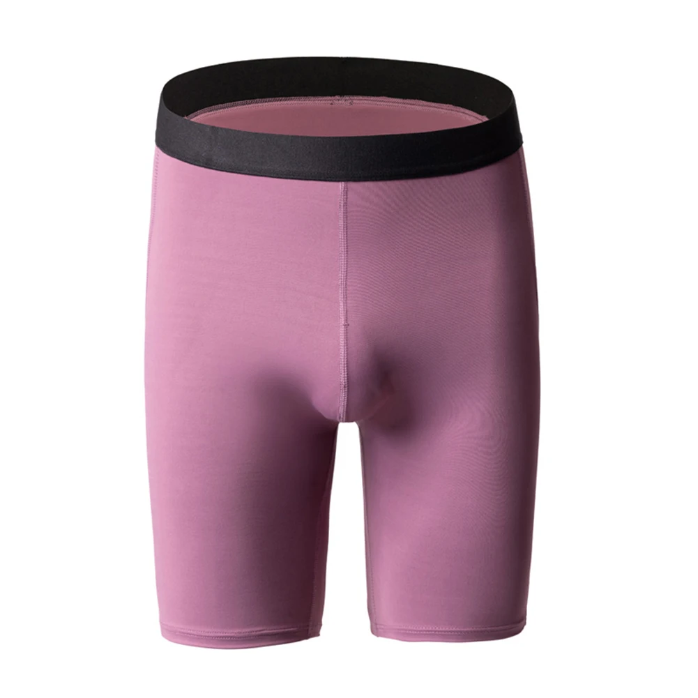 

Men Pouch Breathable Underpants Underwear Comfortable Long Legs Boxers Briefs Long-Leg Five-Quarter Pants Underw