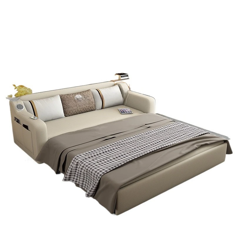 

Dual-purpose foldable storage, living room small apartment Internet celebrity double sofa