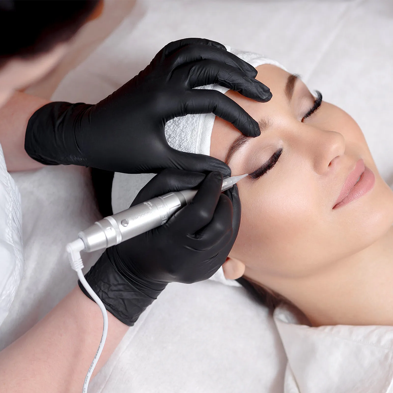 

10 шт. многоразовых перчаток для окрашивания волос без латекса, текстурированные, среднего размера, для салонов красоты