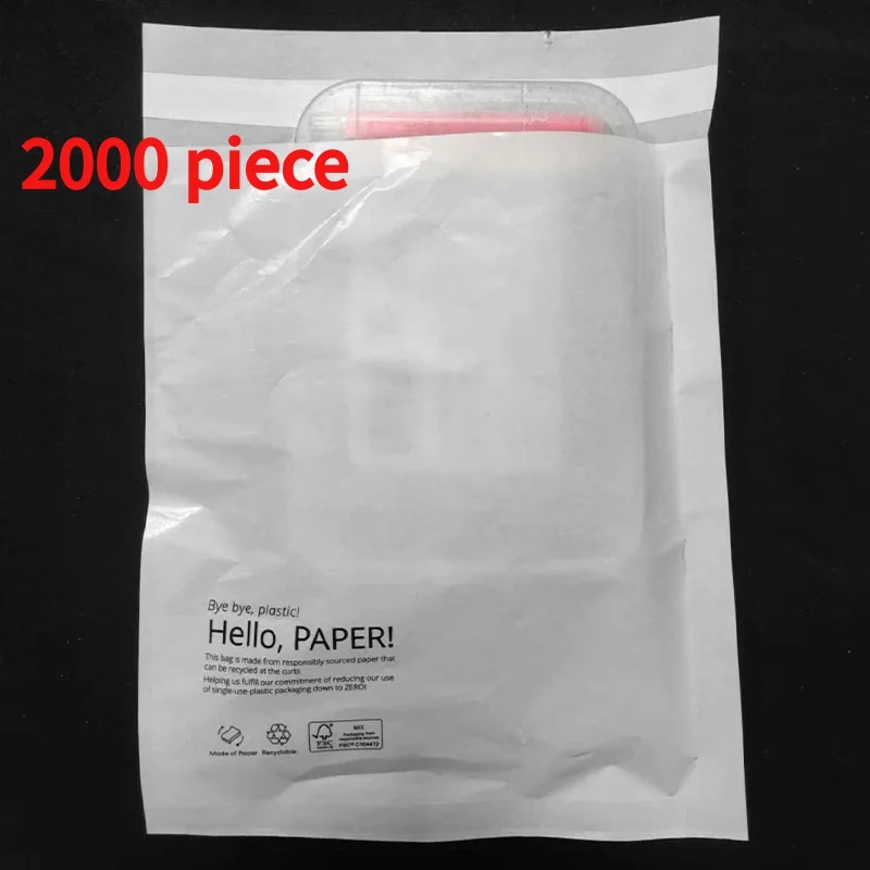 

20 00piece.Custom.Custom Printed Biodegradable Underwear Packaging Semi-Transparent OEM Glassine Art Paperboard Bag Recyclable