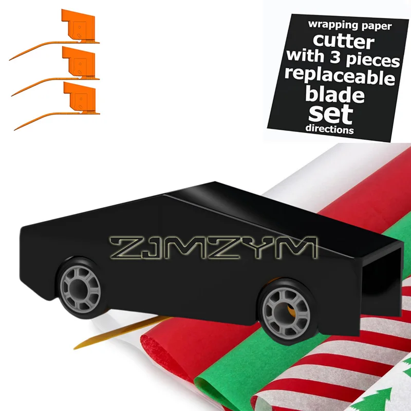 قطع الورق 2024 جديد ترقية عيد الميلاد مريحة قاطعة البطاقات التعبئة والتغليف هدية مقص أسطواني الة قطع الورق أداة