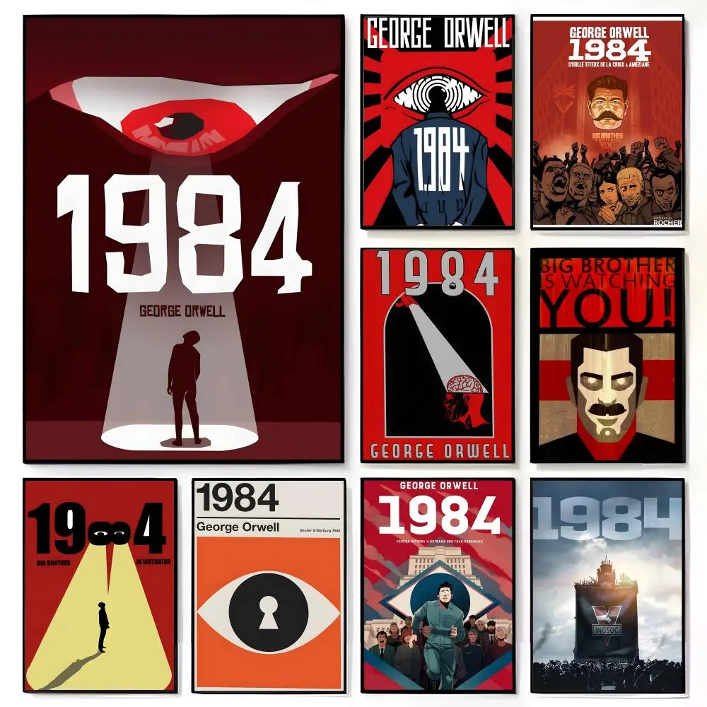 poster-do-classico-romance-britanico-dystopian-1984-george-orwell-decoracao-de-parede-para-quarto-infantil
