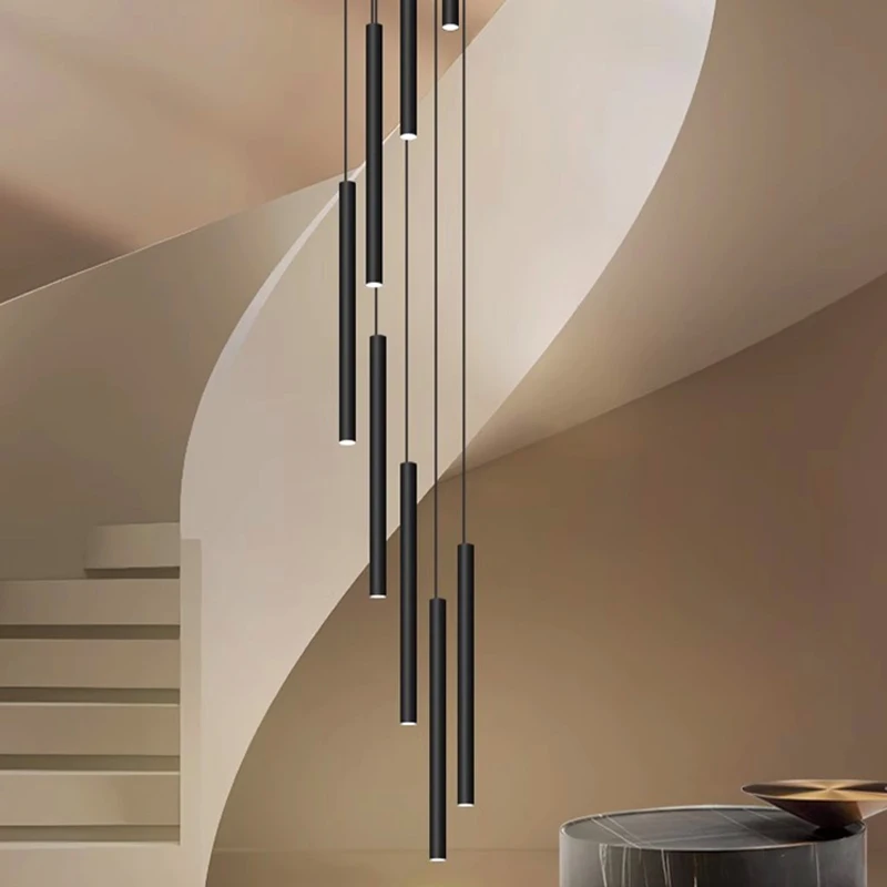 

Modern home decoration crystal chandelier, stair Pendant lamp, living room Pendant lights, interior lighting