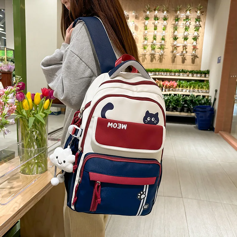 

New Casual Lightweight Backpacks for Teenagers, Large Capacity Unisex Student Backpack, Campus Style Bookbag for School Backpack