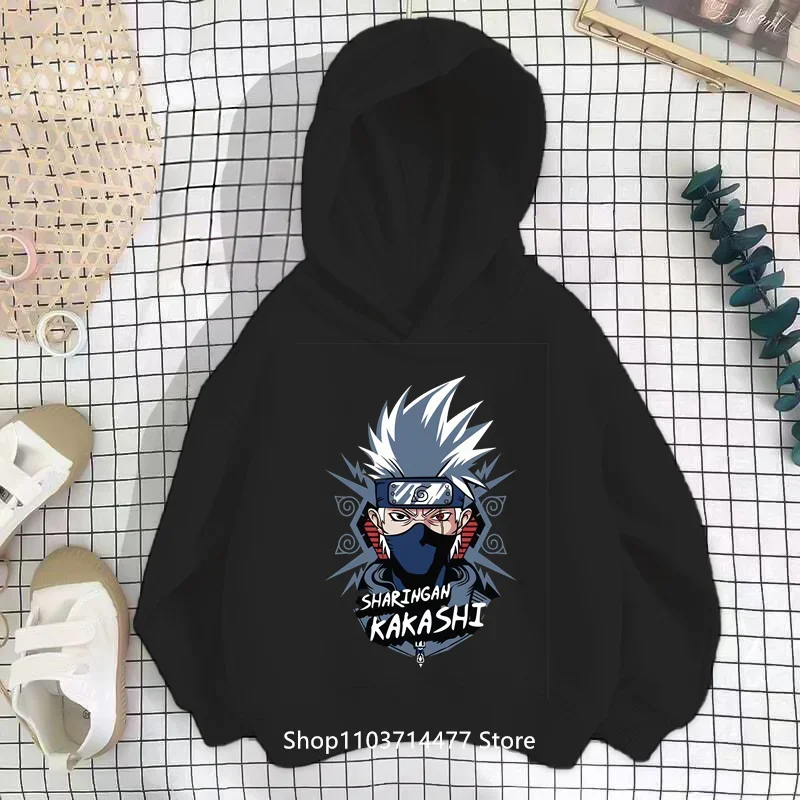 

2024 Naruto Anime Children's Hoodies-animated Cotton Hoodies for Boys and Girls Ages 3-14T