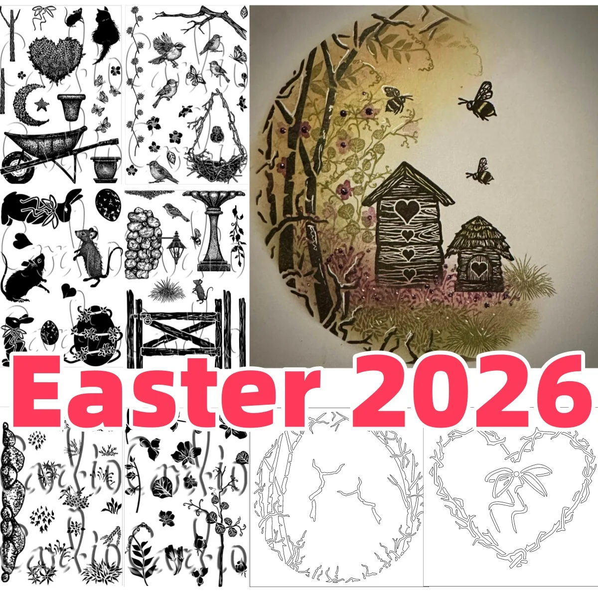 

Sweet Pea Mossy Ground Chocolate Trail Clear Stamps Stencil DIY Scrapbook Embossed Handcraft Card Craft Template Decoration 2026