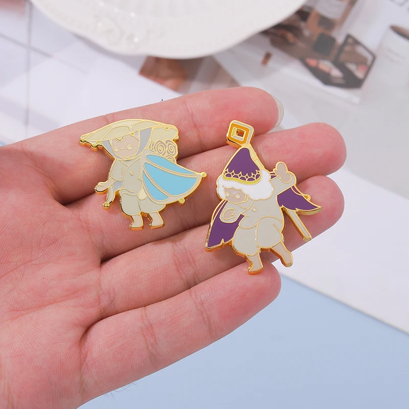 Sky Children of the Light Hard Enamel Pins Custom Couples Brooches Lapel Badges Cartoon Jewelry Gift for Kids Friends