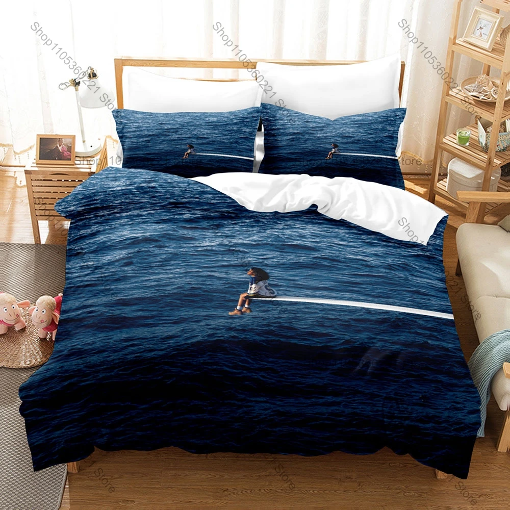 SOS Blind SZA Duvet Cover + 2 Pillowcases Singer Album Merch Graphic Bedding Set Comfortable Bed Linens Home Decor