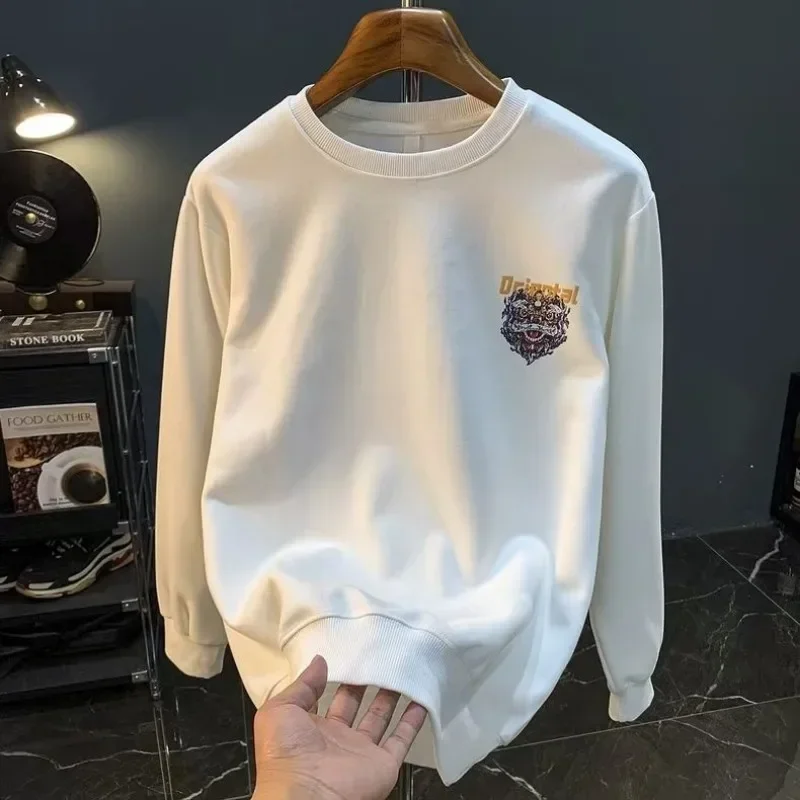 

Autumn Male Sweatshirt Cotton Winter Clothing Deals Overfit Loose Men's Pullover Simple Harajuku Fashion Luxury Emo Novelty And
