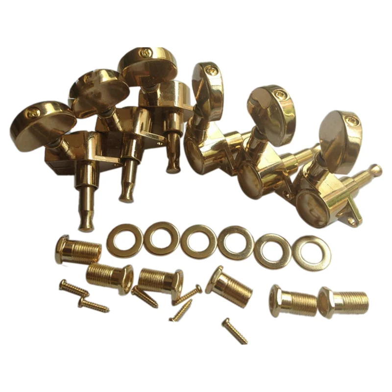 AED4-6Pcs الصف الغيتار سلسلة المقبض ل غروفر سلسلة اللفاف المستقبلون آلة رؤساء للجيتار الكهربائي الصوتية